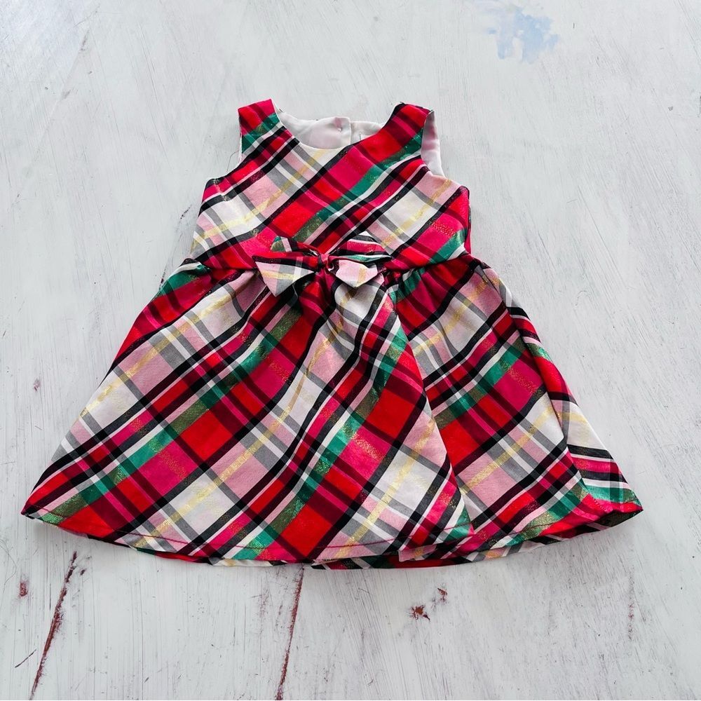 Nannette Baby Plaid Dress Size 12M